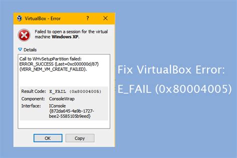 How to Fix Virtualbox Result Code: E.
